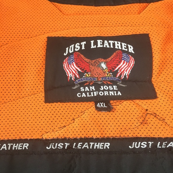 Leather Biker Vest - Picture 14 of 15